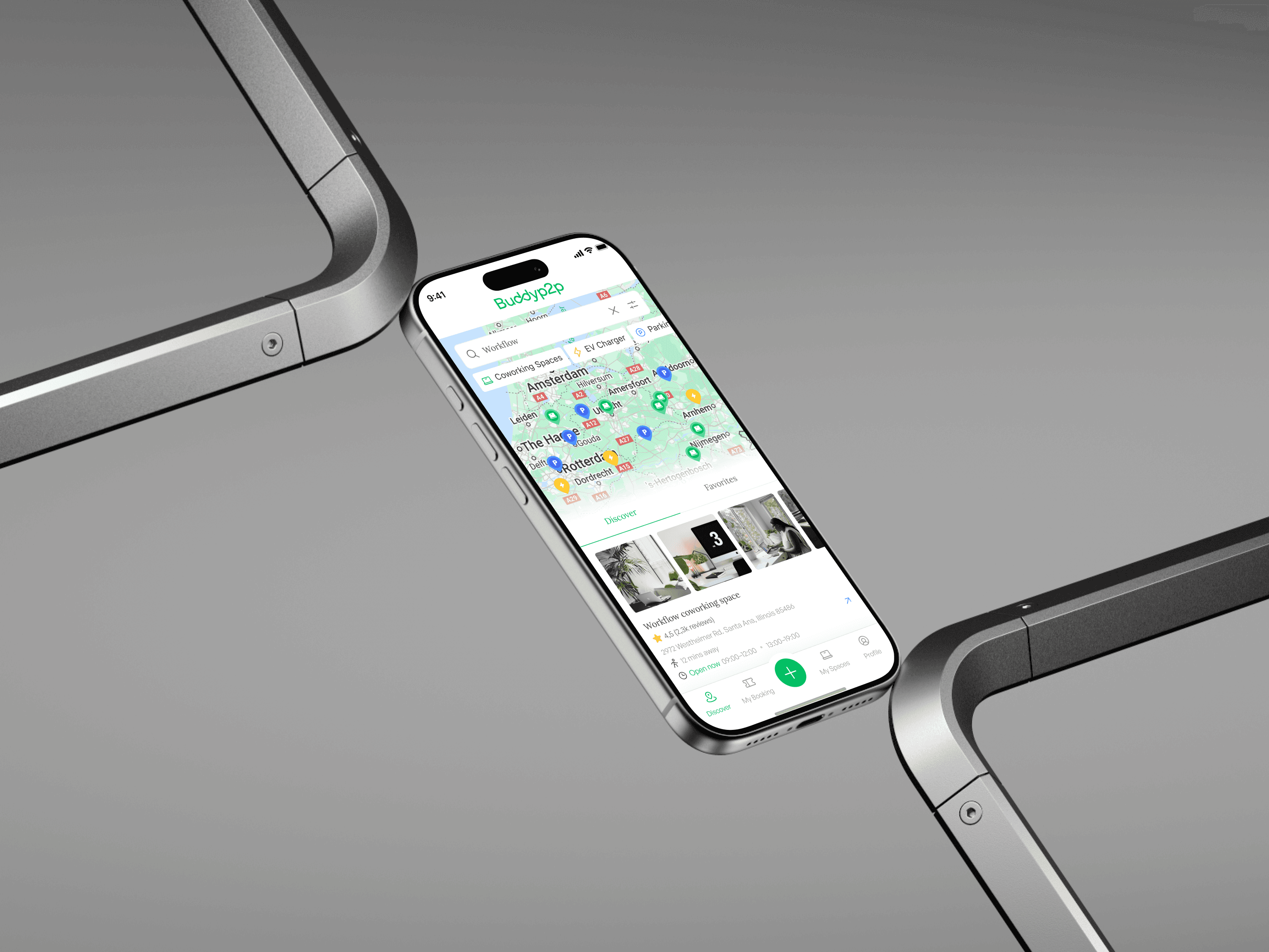 Buddyp2p app on a phone